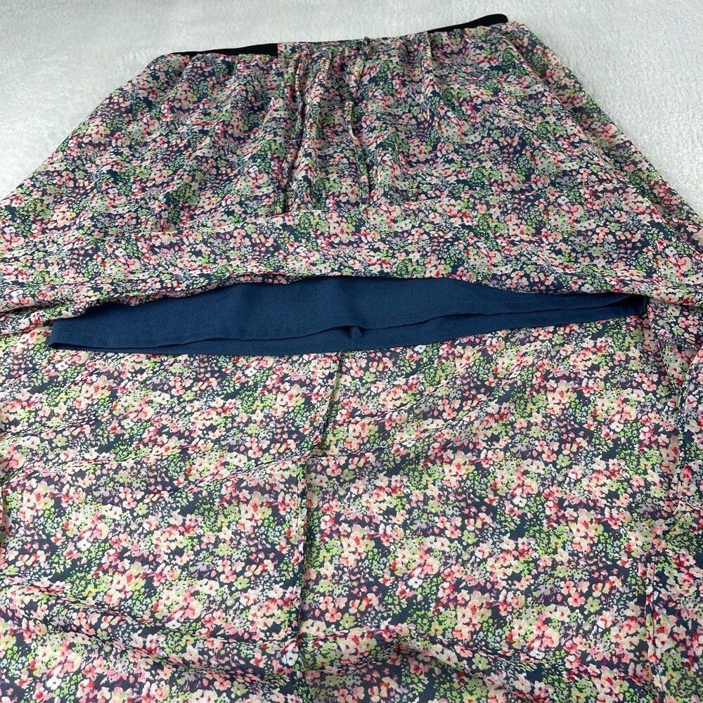 Princess Vera Wang Ditsy Floral Skirt Womens M Blue High Low Fairycore Cottage - Picture 10 of 13